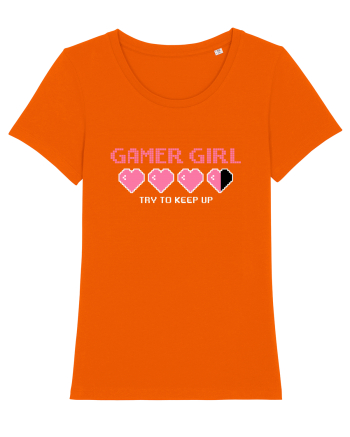 Gamer Girl Bright Orange