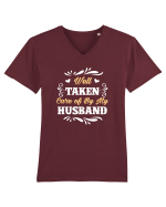 HUSBAND Tricou mânecă scurtă guler V Bărbat Presenter