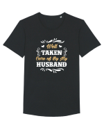 HUSBAND Tricou mânecă scurtă guler larg Bărbat Skater