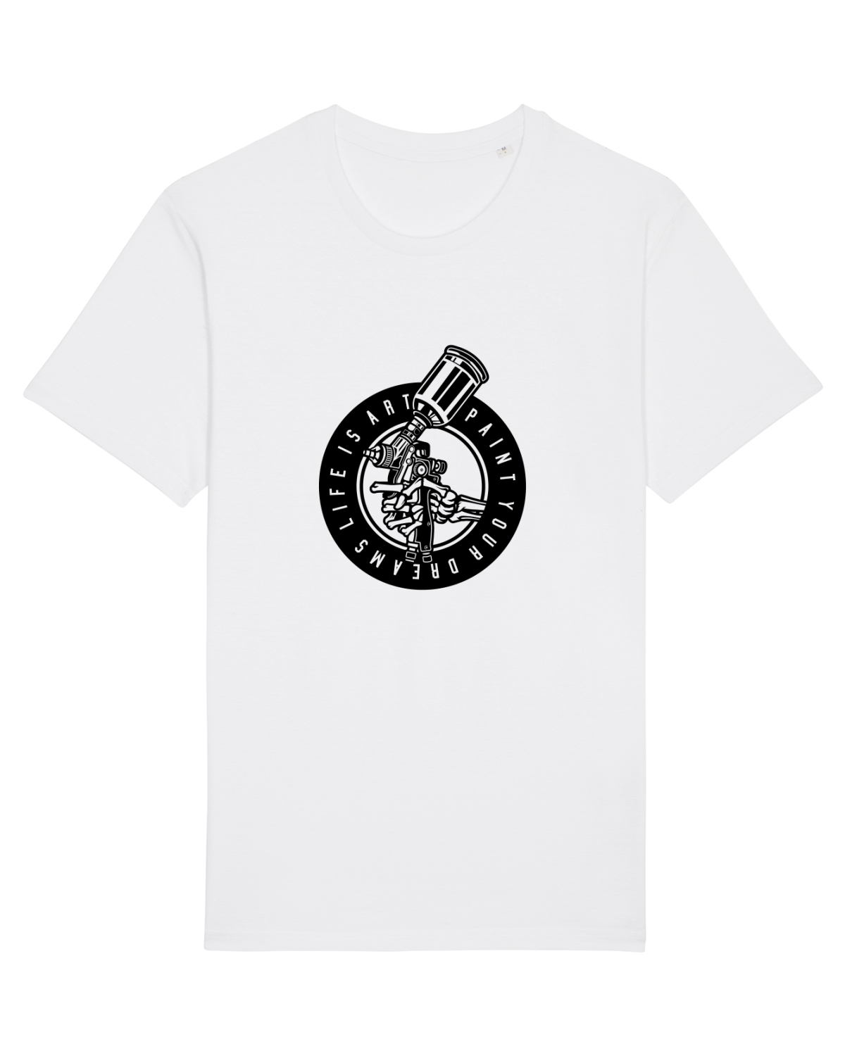 Tricou mânecă scurtă Unisex Rocker White