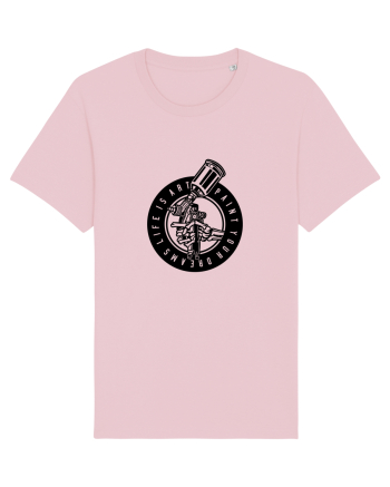 Airbrush Paint Dreams Black Cotton Pink