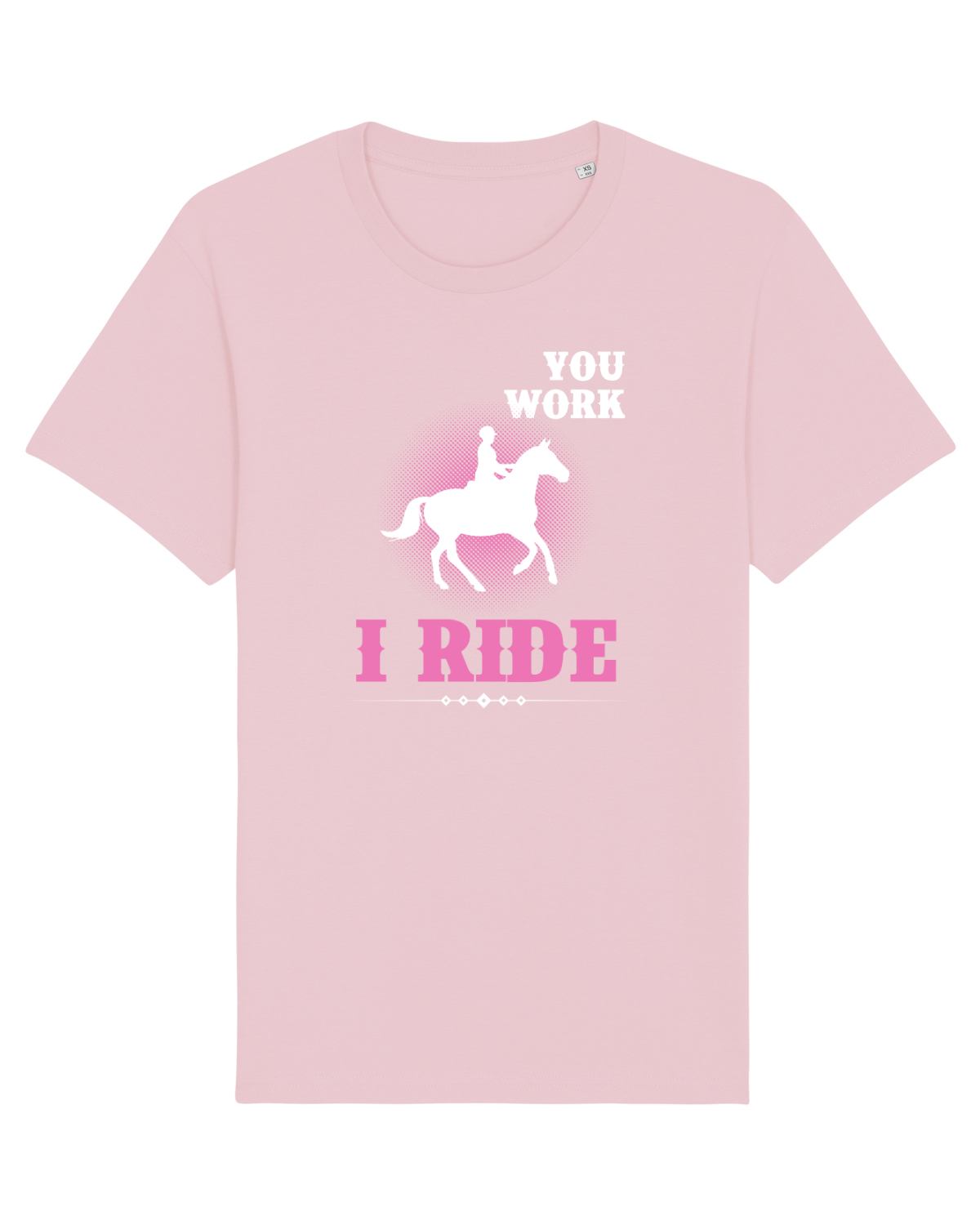 Tricou mânecă scurtă Unisex Rocker Cotton Pink