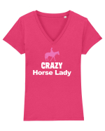 HORSE Tricou mânecă scurtă guler V Damă Evoker