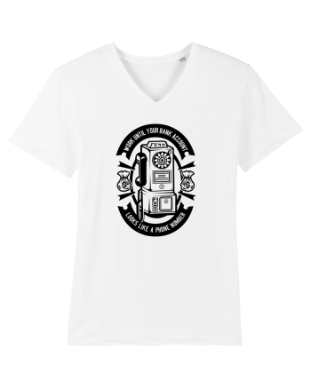 Bank Account Phone Number Black White