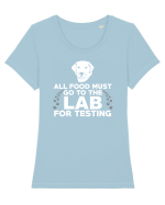 LAB TESTING Tricou mânecă scurtă guler larg fitted Damă Expresser
