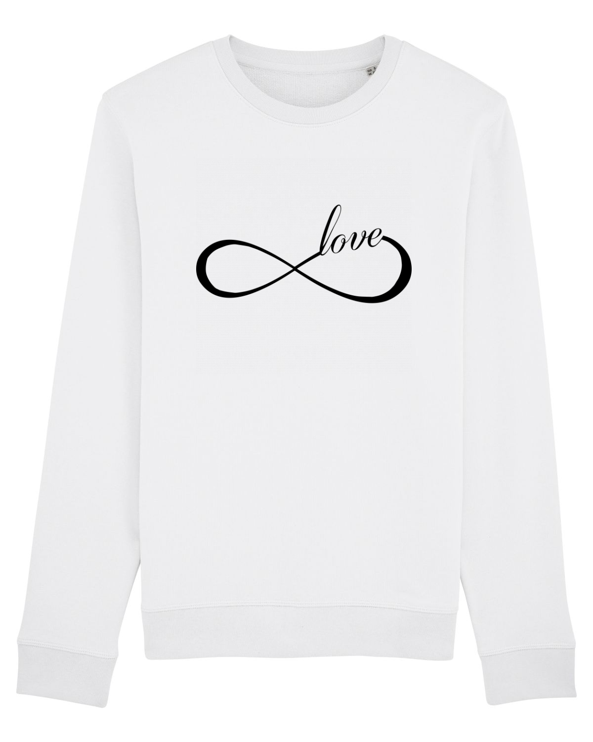 Bluză mânecă lungă Unisex Rise White