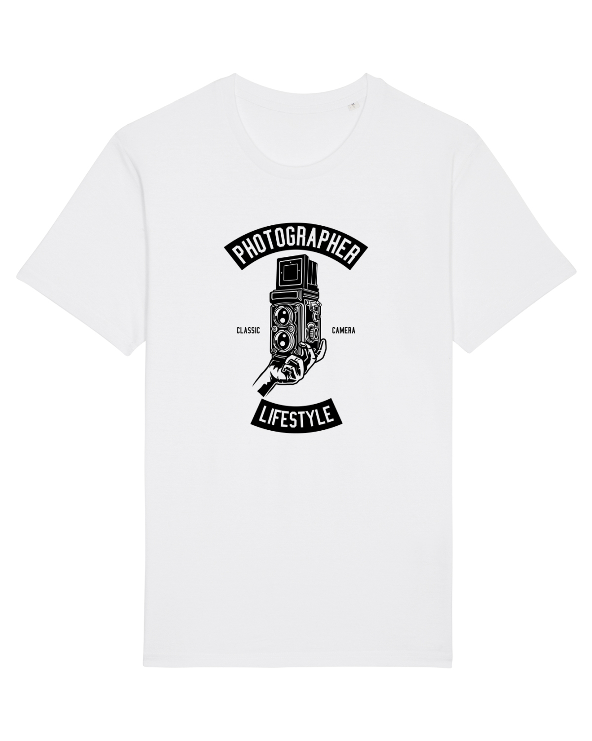 Tricou mânecă scurtă Unisex Rocker White