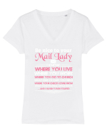 MAIL LADY Tricou mânecă scurtă guler V Damă Evoker