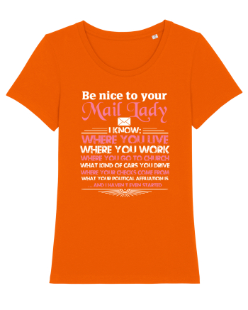 MAIL LADY Bright Orange