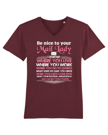 MAIL LADY Burgundy