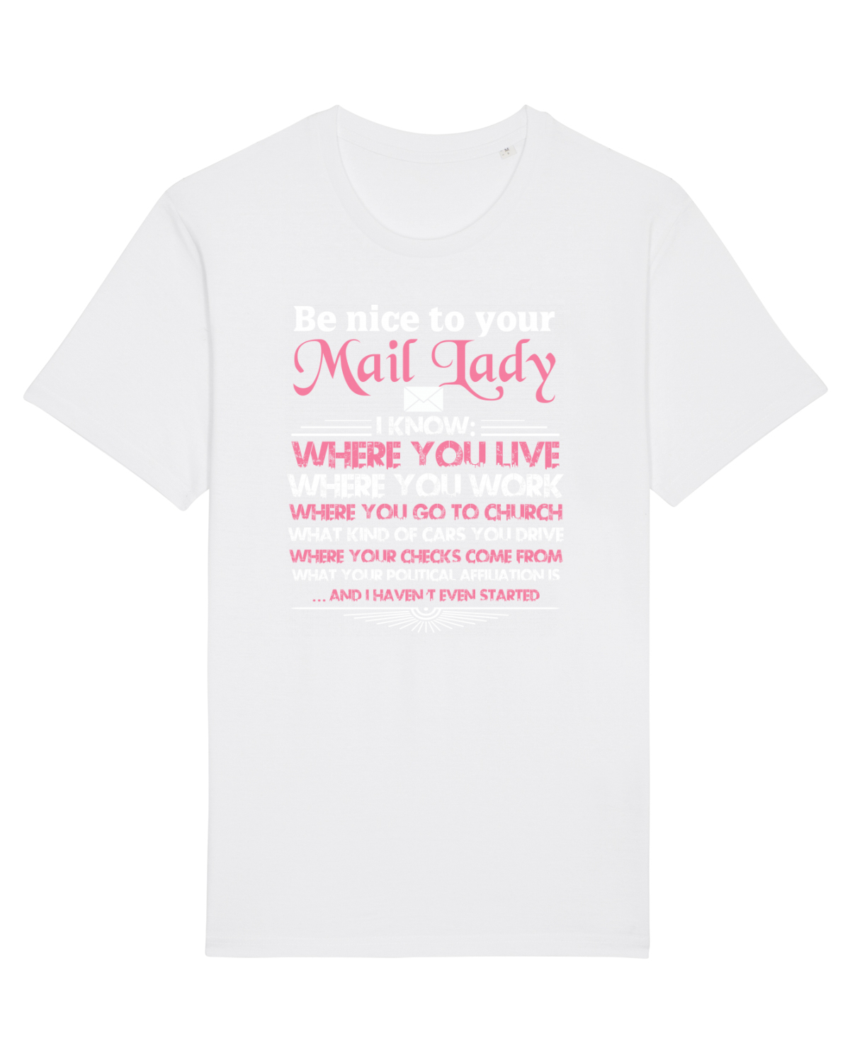 Tricou mânecă scurtă Unisex Rocker White