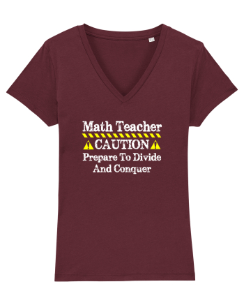MATH TEACHER Burgundy