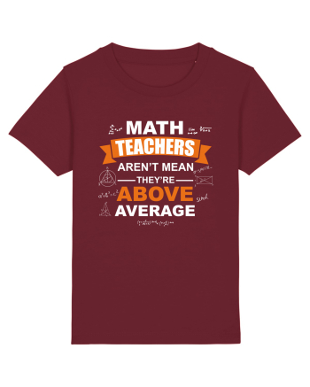 MATH TEACHER Burgundy
