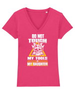 MECHANIC Tricou mânecă scurtă guler V Damă Evoker