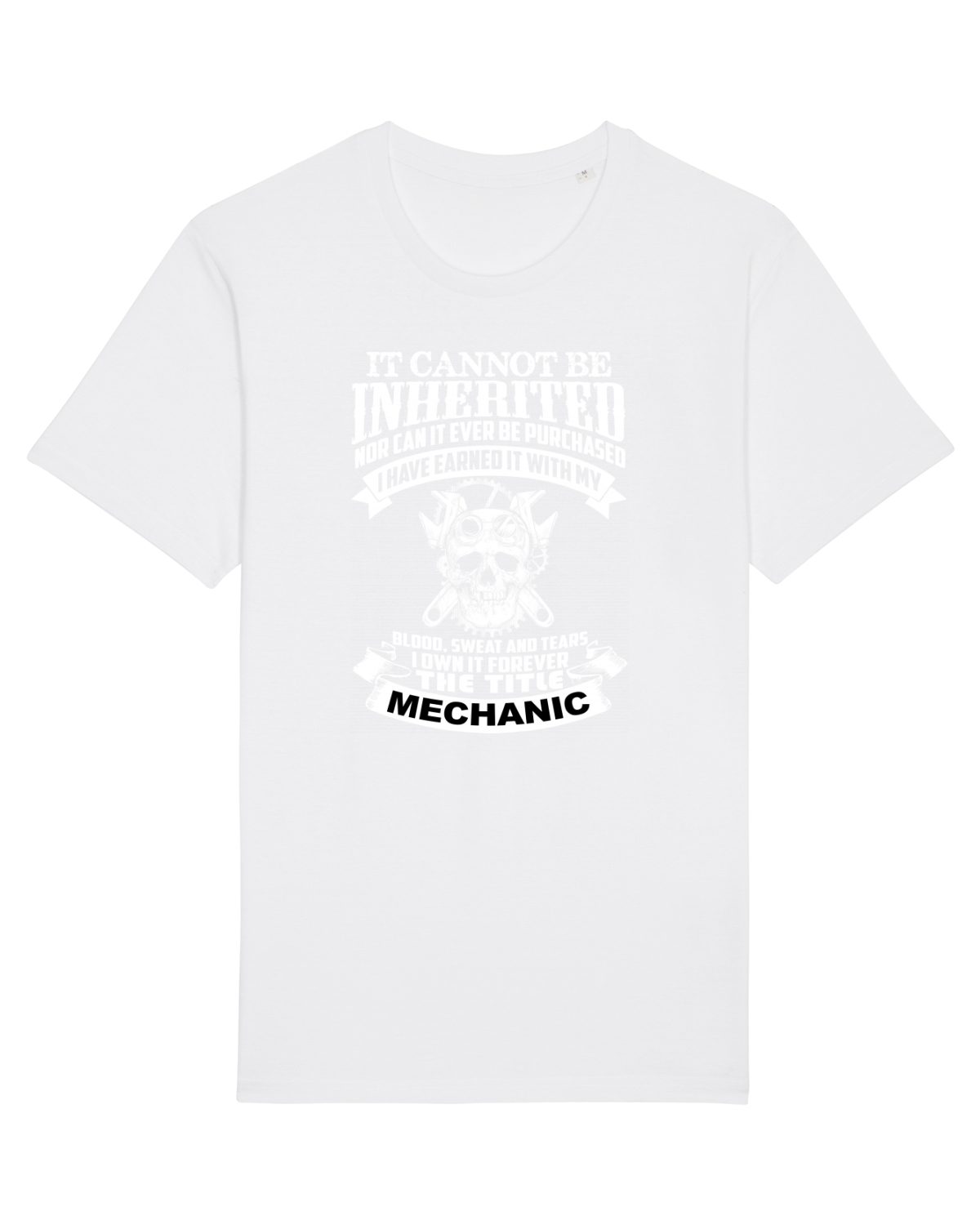 Tricou mânecă scurtă Unisex Rocker White