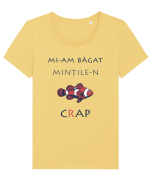 Mi-am băgat Mințile-n Cap (black) Tricou mânecă scurtă guler larg fitted Damă Expresser