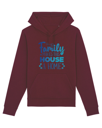 Pentru Crăciun în familie - Family makes this house a home Burgundy
