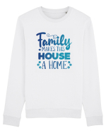 Pentru Crăciun în familie - Family makes this house a home Bluză mânecă lungă Unisex Rise