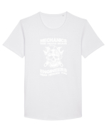 MECHANIC Tricou mânecă scurtă guler larg Bărbat Skater
