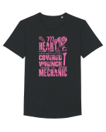 MECHANIC Tricou mânecă scurtă guler larg Bărbat Skater