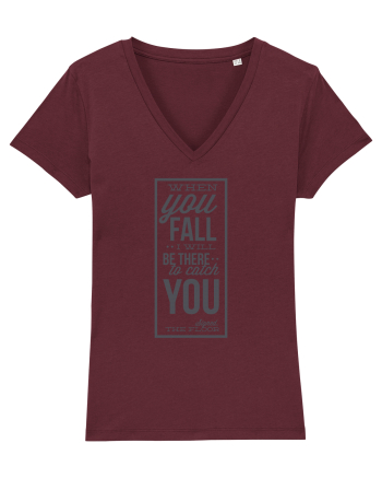 Wken You Fall (black) Burgundy