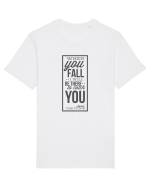 Wken You Fall (black) Tricou mânecă scurtă Unisex Rocker
