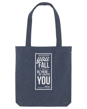 Wken You Fall (white) Midnight Blue