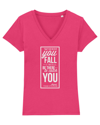 Wken You Fall (white) Raspberry