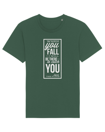 Wken You Fall (white) Bottle Green