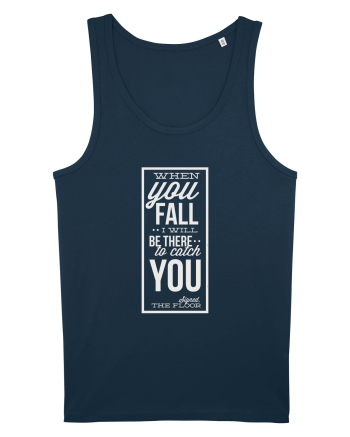 Wken You Fall (white) Navy