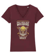 WELDERS Tricou mânecă scurtă guler V Damă Evoker