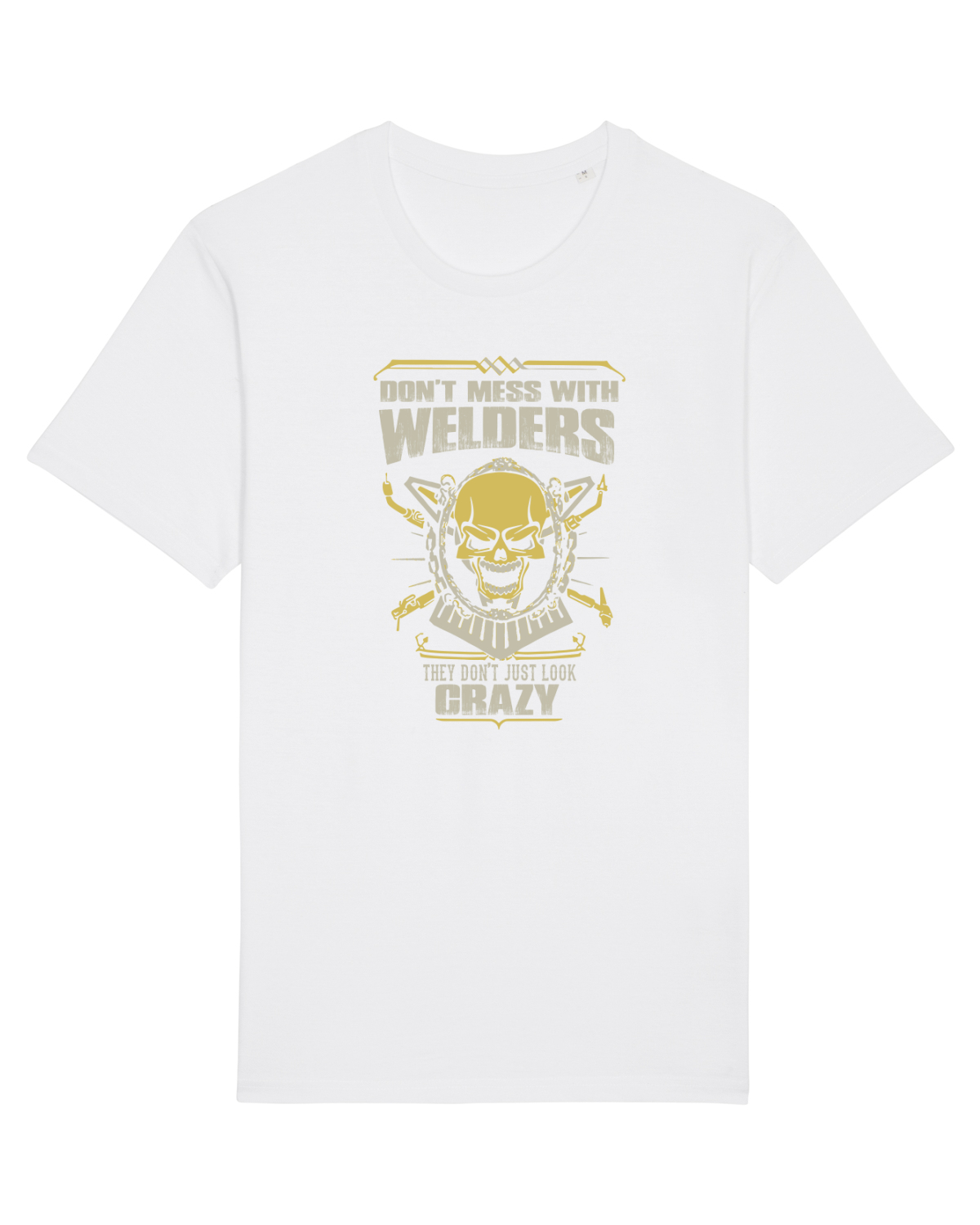 Tricou mânecă scurtă Unisex Rocker White