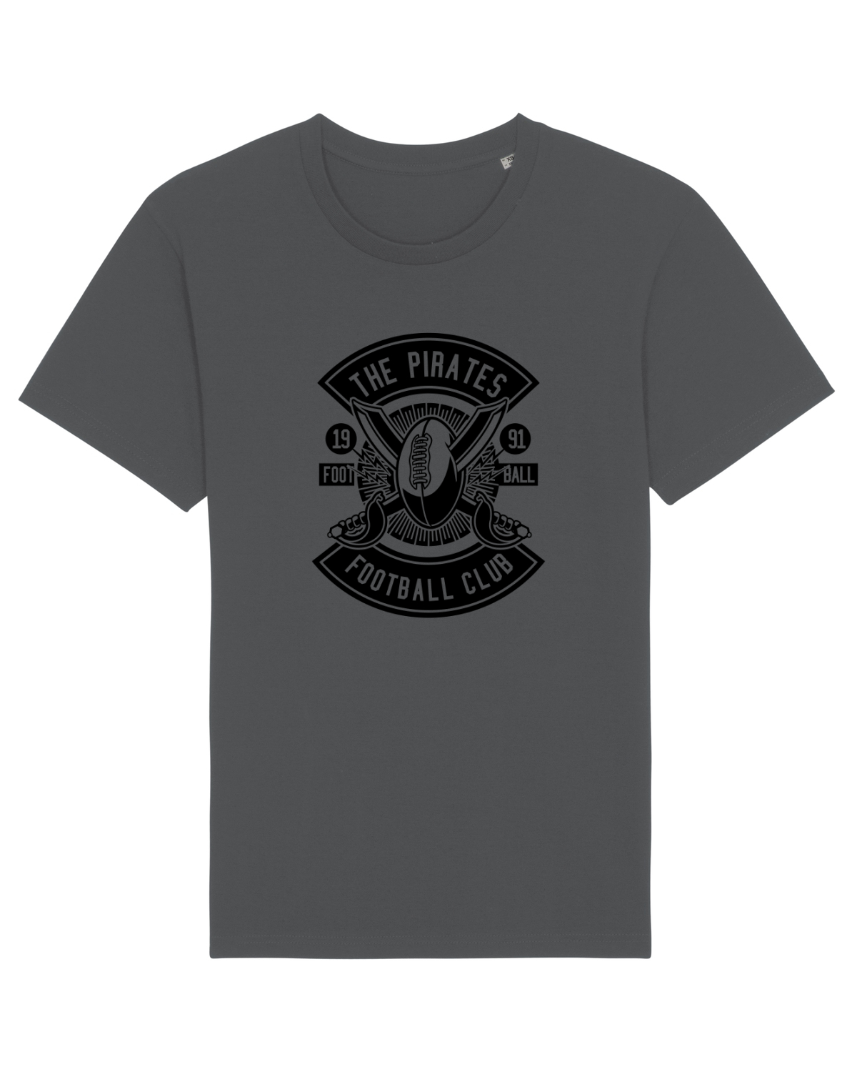 Tricou mânecă scurtă Unisex Rocker Anthracite