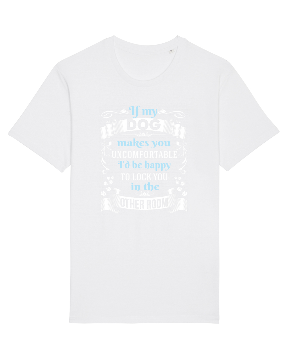 Tricou mânecă scurtă Unisex Rocker White