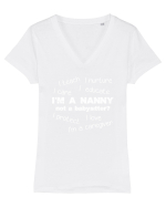 NANNY Tricou mânecă scurtă guler V Damă Evoker
