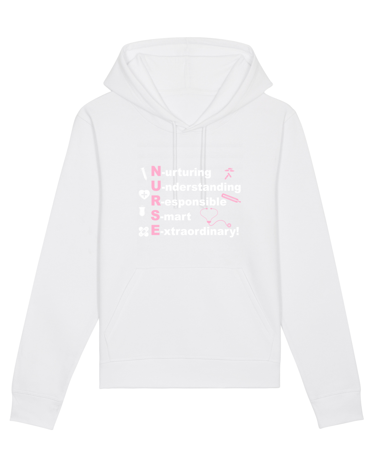 Hanorac Unisex Drummer White