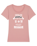 RN NURSE Tricou mânecă scurtă guler larg fitted Damă Expresser