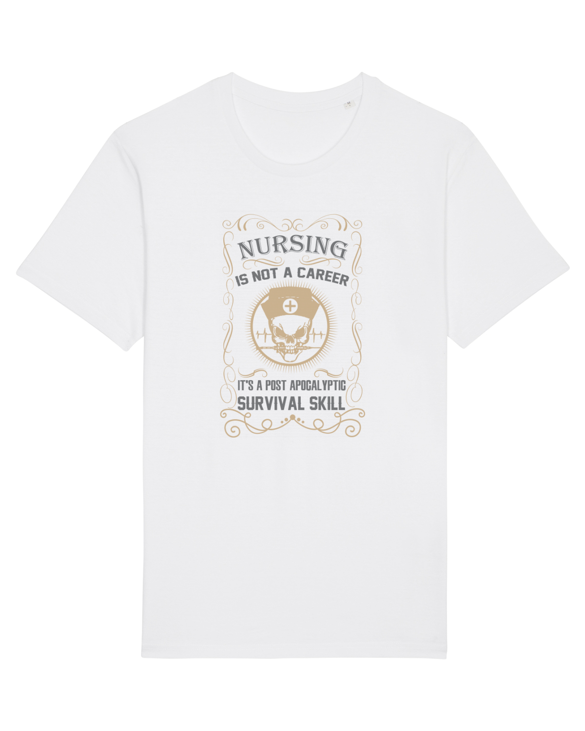 Tricou mânecă scurtă Unisex Rocker White