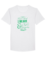 CREDINTA Tricou mânecă scurtă guler larg Bărbat Skater