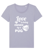 PUG Tricou mânecă scurtă guler larg fitted Damă Expresser