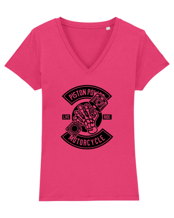 Piston Skull Motorcycle Black Raspberry