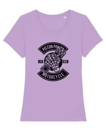 Piston Skull Motorcycle Black Lavender Dawn