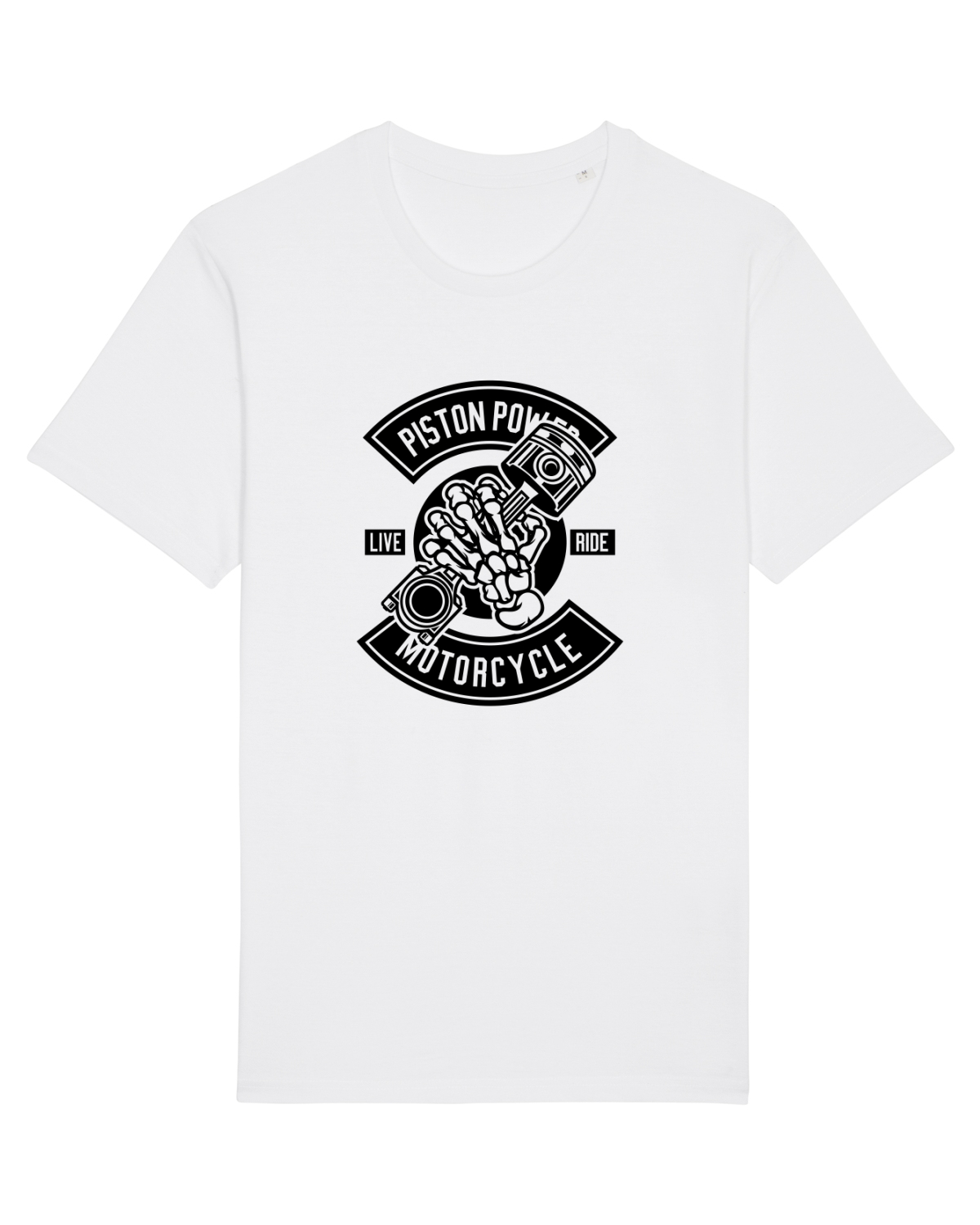 Tricou mânecă scurtă Unisex Rocker White