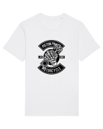 Piston Skull Motorcycle Black Tricou mânecă scurtă Unisex Rocker