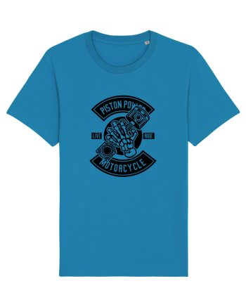 Piston Skull Motorcycle Black Azur