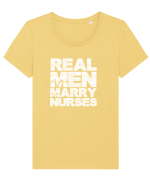 NURSE Tricou mânecă scurtă guler larg fitted Damă Expresser