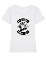 Play Hard Basketball Black Tricou mânecă scurtă guler larg fitted Damă Expresser