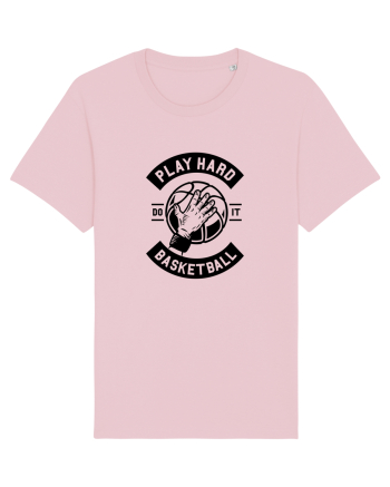 Play Hard Basketball Black Cotton Pink