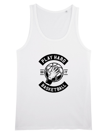Play Hard Basketball Black White
