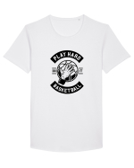 Play Hard Basketball Black Tricou mânecă scurtă guler larg Bărbat Skater